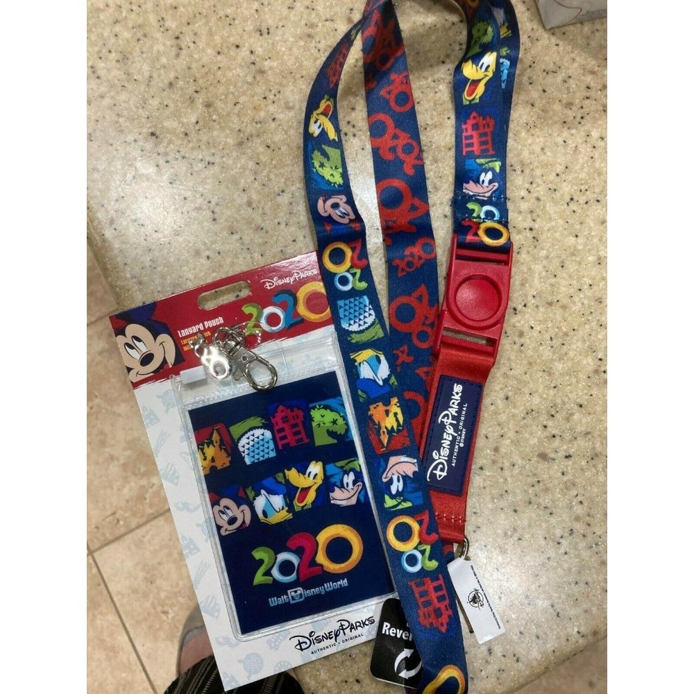 WDW Disney Parks Lanyard + Pouch